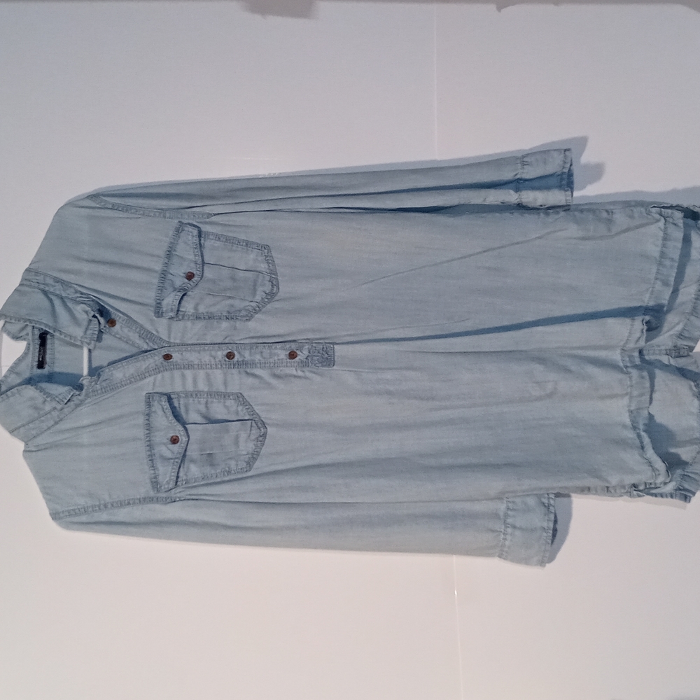 Silver Denim Dress